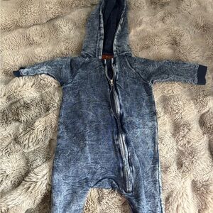 7 For All Mankind Denim Blue Onesie